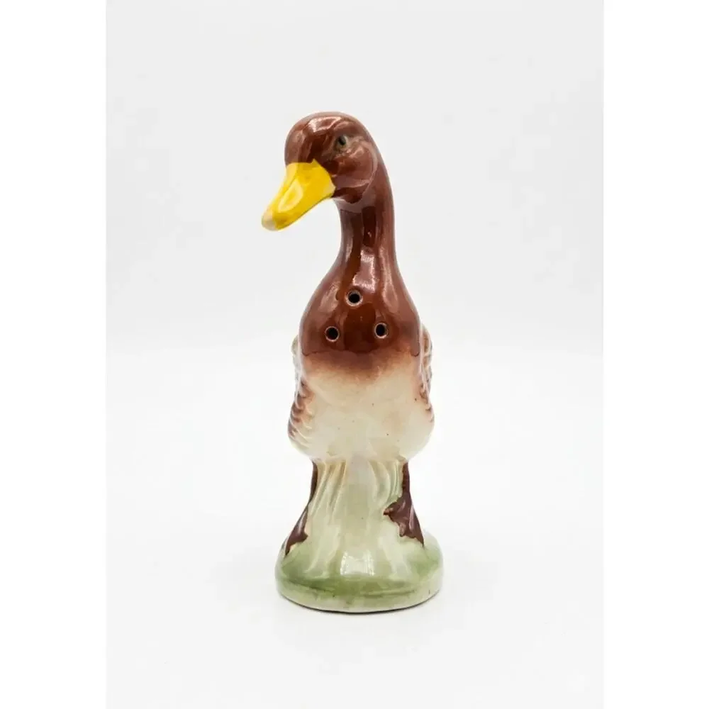 Vintage Ceramic Mallard Duck Japan Salt Shaker Decor